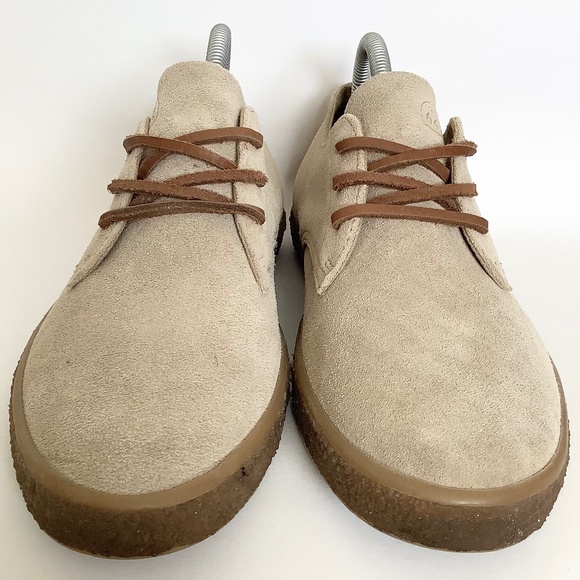 Mens Size 8.5 USED SeaVees Sun Tans Buck Sandstone Brown Suede Oxfords Shoes - Picture 5 of 8